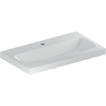 GEBERIT Umywalka ICON LIGHT, krótka 75 cm, z otworem na środku, bez przelewu,