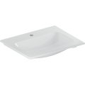 GEBERIT Umywalka ICON meblowa, B60cm, H13cm, T48cm, cienki rant, bez przelewu, z otworem na baterię, KeraTect