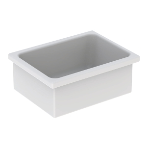 GEBERIT Umywalka PUBLICA RUSCELLO  wielofunkcyjna, B60cm, H28cm, T45cm, z przelewem, bez otworu na baterię