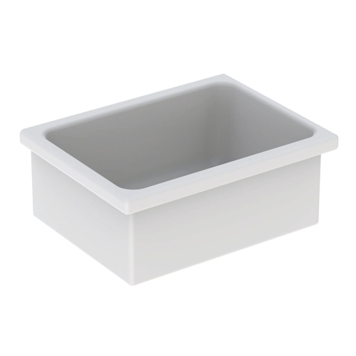 GEBERIT Umywalka PUBLICA RUSCELLO  wielofunkcyjna, B60cm, H28cm, T45cm, z przelewem, bez otworu na baterię