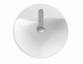 GEBERIT Umywalka VARIFORM częściowo wpuszczana w blat, okrągła, D50cm, H18.5cm, z przelewem, z otworem na baterię, KeraTect
