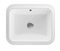 GEBERIT Umywalka VARIFORM podblatowa, prostokątna, B53cm, H17.8cm, T44cm, z przelewem, bez otworu na baterię, szkliwiony spód