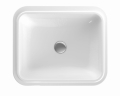 GEBERIT Umywalka VARIFORM podblatowa, prostokątna, B58cm, H17.8cm, T49cm, bez przelewu, bez otworu na baterię, KeraTect