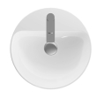 GEBERIT Umywalka VARIFORM stawiana na blat, okrągła, D45cm, H15.8cm, z przelewem, z otworem na baterię, KeraTect