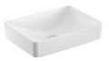 GEBERIT Umywalka VARIFORM stawiana na blat, prostokątna, B55cm, H15.8cm, T40cm, bez przelewu, bez otworu na baterię, KeraTect