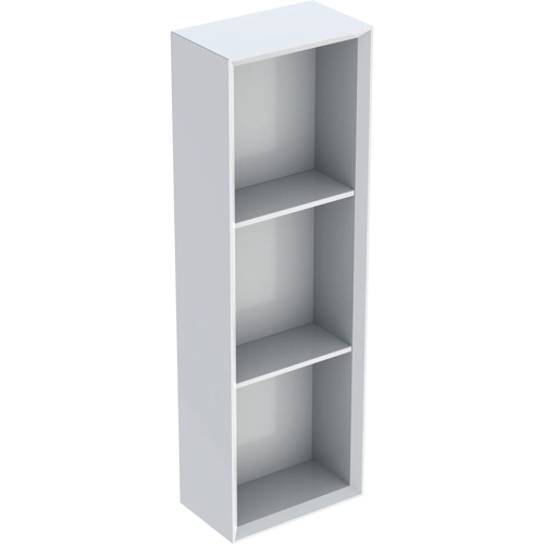 GEBERIT Regał ICON prostokątny: 22.5 cm x 70 cm x 13.2 cm, Biały / Lakierowany na wysoki połysk
