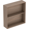 GEBERIT Regał ICON kwadratowy 45 cm x 46,7 cm x 13,2 cm Dąb / Melamina, struktura drewna