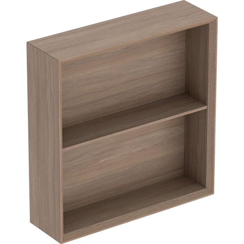 GEBERIT Regał ICON kwadratowy 45 cm x 46,7 cm x 13,2 cm Dąb / Melamina, struktura drewna