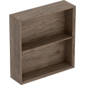 GEBERIT Regał ICON kwadratowy 45 cm x 46,7 cm x 13,2 cm Orzech włoski hickory / Melamina, struktura drewna