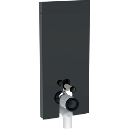 GEBERIT Moduł sanitarny MONOLITH do WC stojącego, H114, lava, boki czarne