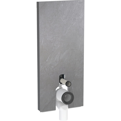 GEBERIT Moduł sanitarny MONOLITH Plus do WC stojącego, H114, imitacja betonu, boki czarne