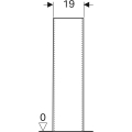 GEBERIT Postument SELNOVA, B19cm, H70cm, T17cm