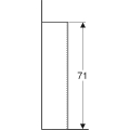 GEBERIT Postument SELNOVA, B19cm, H70cm, T17cm