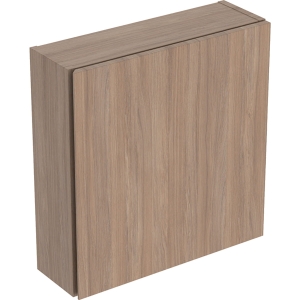 GEBERIT Szafka górna ICON kwadratowa, z jednymi drzwiam; 45 cm x 46,7 cm x 15 cm, Dąb / Melamina, struktura drewna