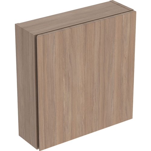 GEBERIT Szafka górna ICON kwadratowa, z jednymi drzwiam; 45 cm x 46,7 cm x 15 cm, Dąb / Melamina, struktura drewna