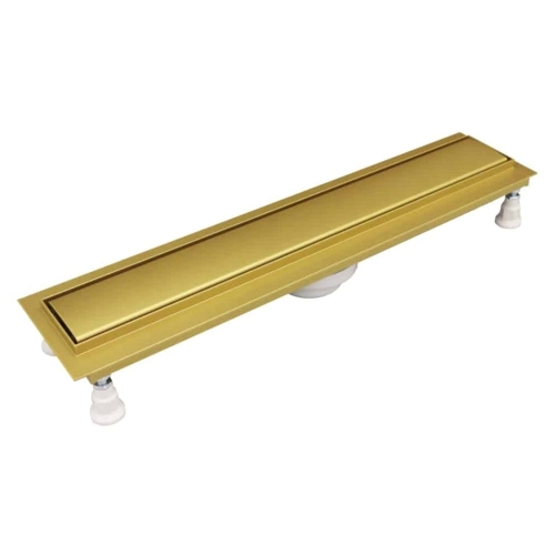 SCHEDPOL BASE-LOW GOLD odpływ liniowy ze złotą maskownicą, 800 mm