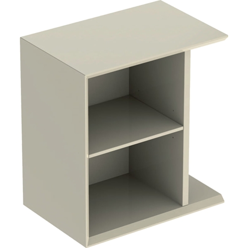 GEBERIT Element boczny ICON 37 cm x 40 cm x 24,5 cm , Piaskowo-szary / Lakierowany na wysoki połysk