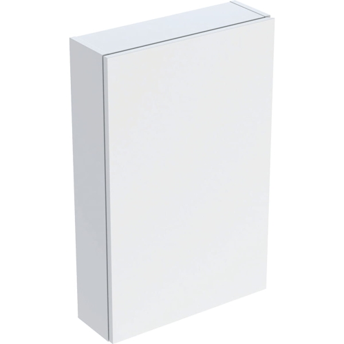 GEBERIT Szafka górna ICON prostokątna, z jednymi drzwiami 45 cm x 70 cm x 15 cm, Biały / Lakierowany na wysoki połysk