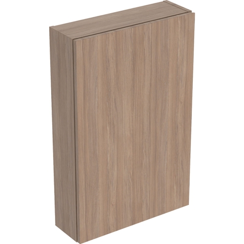 GEBERIT Szafka górna ICON prostokątna, z jednymi drzwiami 45 cm x 70 cm x 15 cm, Dąb / Melamina, struktura drewna