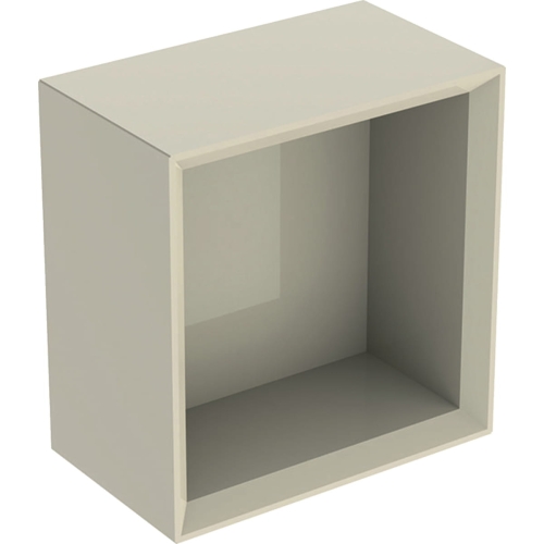 GEBERIT Szafka ICON kwadratowa 22,5 cm x 23,3 cm x 13,2 cm Piaskowo-szary / Lakierowany na wysoki połysk