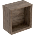 GEBERIT Szafka ICON kwadratowa 22,5 cm x 23,3 cm x 13,2 cm Orzech włoski hickory / Melamina, struktura drewna