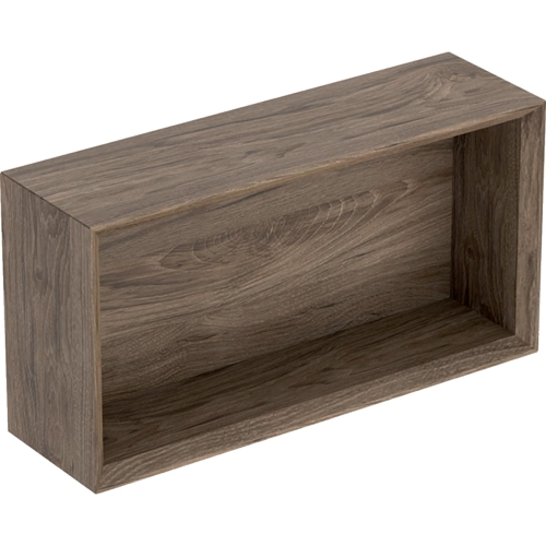 GEBERIT Szafka ICON prostokątna 45 cm x 23,3 cm x 13,2 cm , Orzech włoski hickory / Melamina, struktura drewna