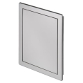 AWENTA Drzwiczki rewizyjne plastikowe satyna srebrna 15x15cm DT10SS