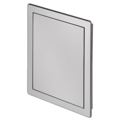 AWENTA Drzwiczki rewizyjne plastikowe satyna srebrna 15x15cm DT10SS