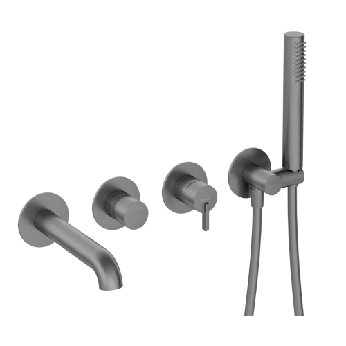 DEANTE SILIA bateria wannowo-natryskowa podtynkowa, titanium