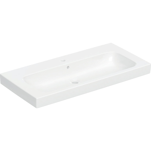 GEBERIT Umywalka MODO, B100cm, H15.5cm, T48.5cm, z przelewem, z otworem na baterię