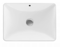 GEBERIT Umywalka VARIFORM wpuszczana w blat, prostokątna, B55cm, H17.8cm, T40cm, z przelewem, bez otworu na baterię, KeraTect
