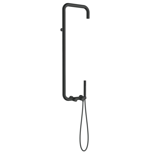 DEANTE SILIA zestaw natryskowy z baterią i deszczownicą, nero