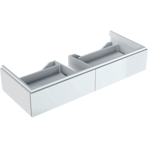 GEBERIT Szafka XENO2 pod umywalkę 120 cm, 2 szuflady, biały połysk