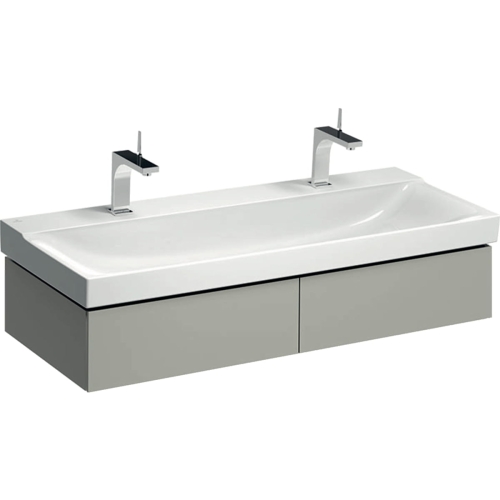 GEBERIT Szafka XENO2 pod umywalkę 120 cm, 2 szuflady, ciepły szary mat