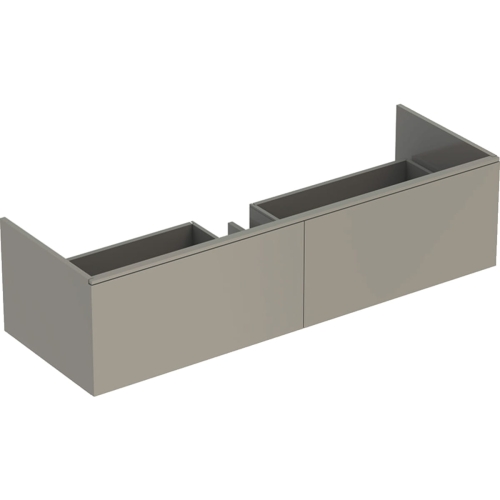 GEBERIT Szafka XENO2 pod umywalkę 140 cm, 2 szuflady, ciepły szary mat