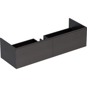 GEBERIT Szafka XENO2 pod umywalkę 140 cm, 2 szuflady, szary mat płótno