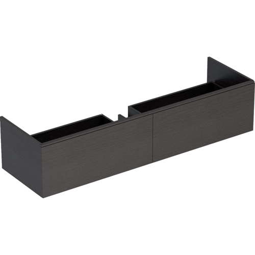 GEBERIT Szafka XENO2 pod umywalkę 160 cm, 2 szuflady, szary mat płótno