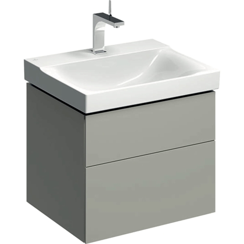 GEBERIT Szafka XENO2 pod umywalkę 60 cm, 2 szuflady, ciepły szary mat