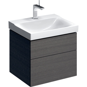 GEBERIT Szafka XENO2 pod umywalkę 60 cm, 2 szuflady, szary mat płótno