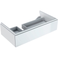 GEBERIT Szafka XENO2 pod umywalkę 90 cm lewa, 1 szuflada, biały połysk
