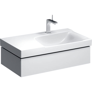 GEBERIT Szafka XENO2 pod umywalkę 90 cm prawa, 1 szuflada, biały połysk