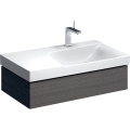 GEBERIT Szafka XENO2 pod umywalkę 90 cm prawa, 1 szuflada, szary mat płótno