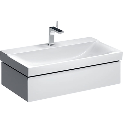GEBERIT Szafka XENO2 pod umywalkę 90 cm, 1 szuflada, biały połysk