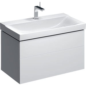 GEBERIT Szafka XENO2 pod umywalkę 90 cm, 2 szuflady, biały połysk