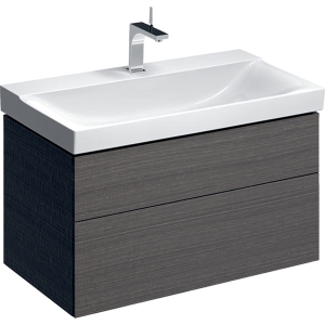GEBERIT Szafka XENO2 pod umywalkę 90 cm, 2 szuflady, szary mat płótno
