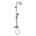 KFA MOZA BLACK zestaw natryskowy termostatyczny z deszczownicą i baterią, czarny