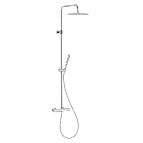 KFA MOZA PREMIUM zestaw natryskowy termostatyczny z deszczownicą i baterią, chrom