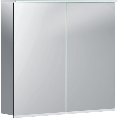 GEBERIT Szafka z lustrem OPTION Plus B75, z oświetleniem, dwoje drzwi