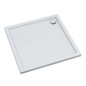 SCHEDLINE SHARPER 90x90 brodzik kwadratowy, biały