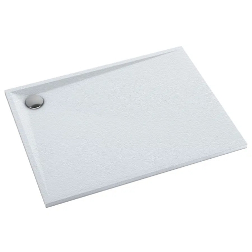 SCHEDLINE LIBRA WHITE STONE 80x90 brodzik prostokątny, biała struktura